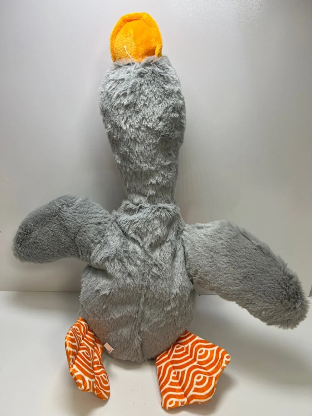 Dog toy kong Gray & Orange Plush Duck Dog Toy